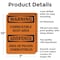 Signmission Combustible Dust Area Bilingual OSHA Warning Sign, Aluminum, 7in W x 10in L, 2PK OS-2PACK-WS-A-710-L-12524 - alternate 7
